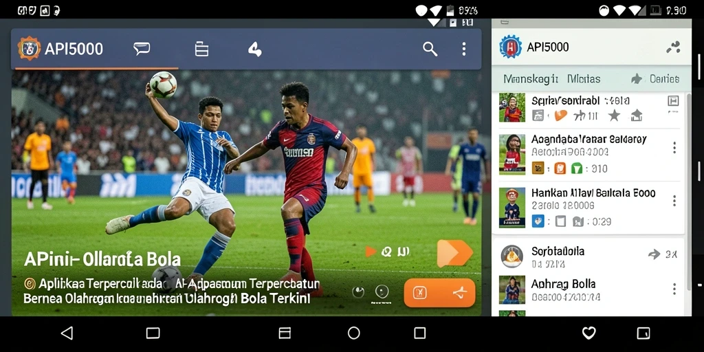 Tampilan antarmuka aplikasi API5000 yang informatif dan interaktif.